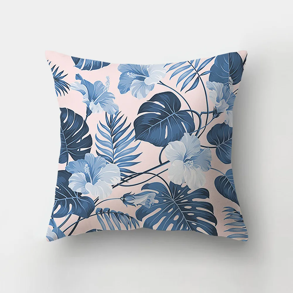 Custom Fashion Home Decor Printed Throw Sublimation Blank Polyester Pillow Case Cushion Cover