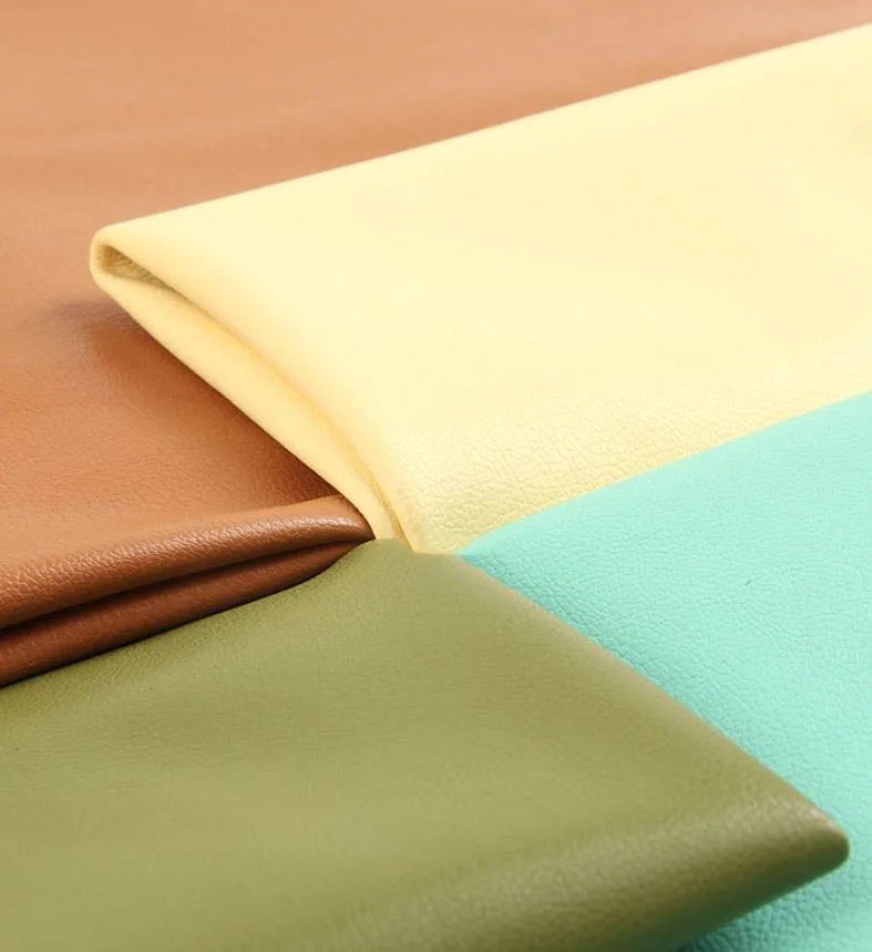 Wholesale 0.7mm PU leather texture textile synthetic leather for leather shoes jacket belts