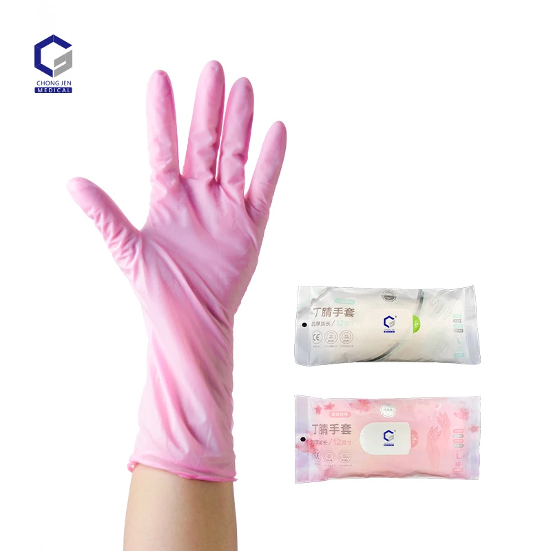 Custom Logo Latex Free Powder Free Disposable Gloves Tattoo Cleaning Cooking Garden Spa Beauty Salon Nail Art Nitrile Gloves