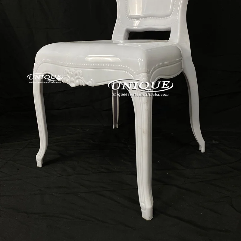 Luxury Style Party Event Rental Hotel Dinning PC Clear Acrylic Black Princess Chair Ghost Wedding Throne Chairs for Event