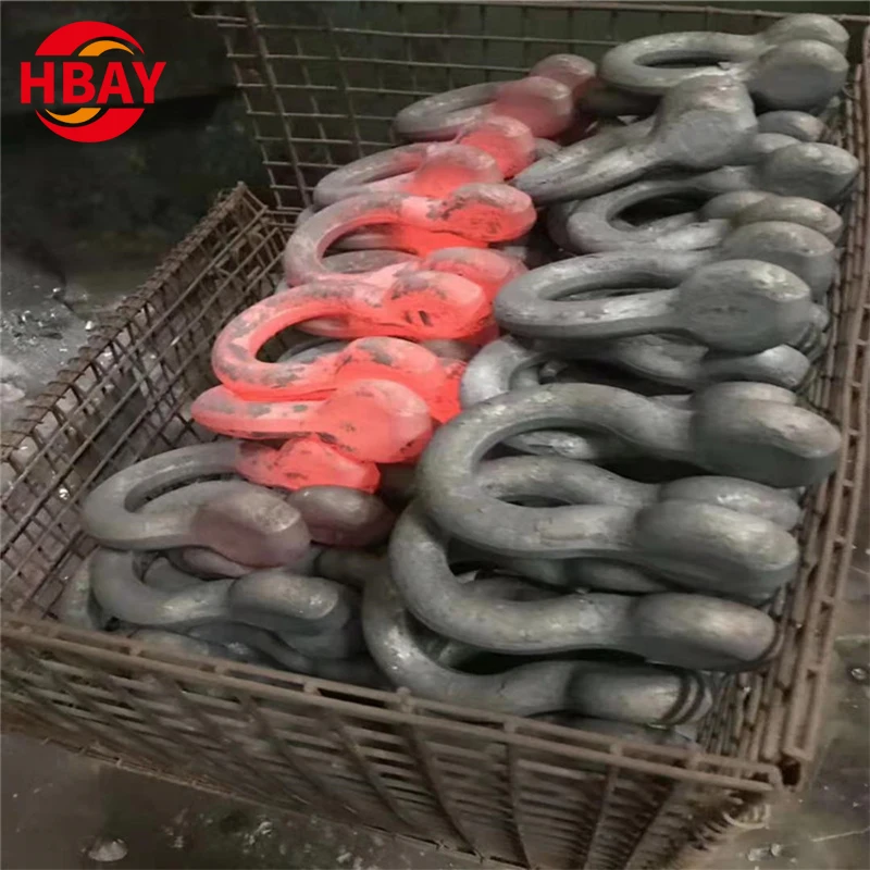 Screw Pin Ton Safety Pin G2130 Bow Shackle Factory Alloy Steel G2130 Marine Rigging Lifting Long D Shackle 0.5-55T Custom GB