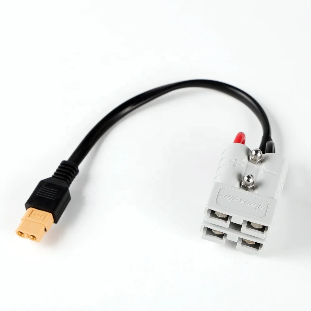 Heated Shrinkable 2 Pieces 50A Parallel To XT60 Female 20CM Net Length Ander-son Cable
