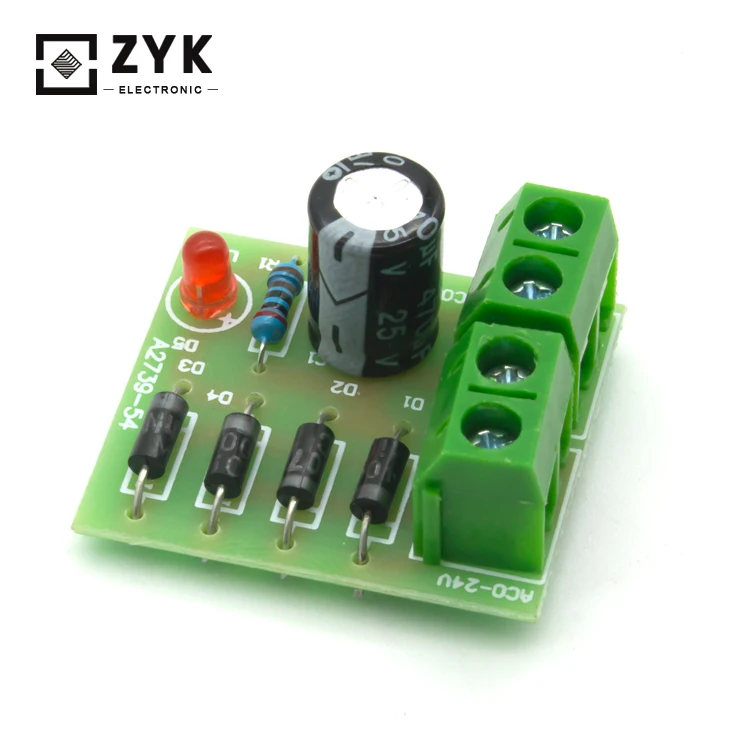 Soldering Diy Kit IN4007 Bridge Rectifier Circuit AC DC Converter Full Wave Rectifier PCB Board Parts Electronic Suite