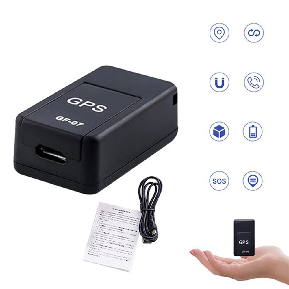 GF07 GSM Мини Автомобильный LBS трекер Магнитный автомобиль грузовик GPS локатор анти-потеря Запись устройство слежения Голосовое управление для домашних