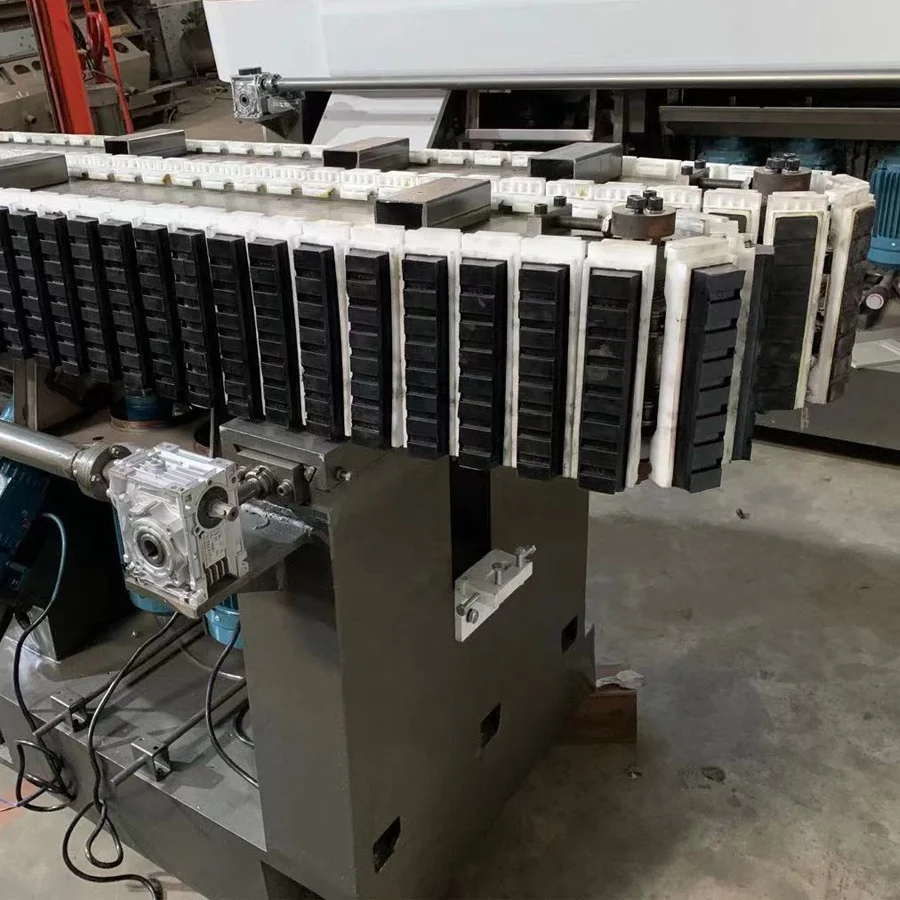 9 Motors Glass Edging Machine Straight Line Glass Edge Polishing Machine