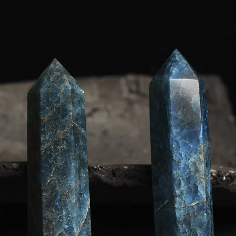 Wholesale and direct selling natural crystal blue apatite crystal tower crystal wand