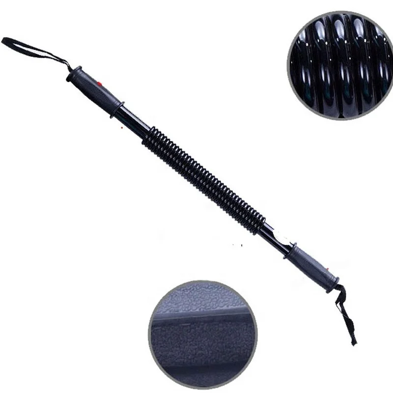 2024 NEW PL Power Twister Flexible Strength Chest Arm Rod Exerciser Hand Gripper Spring Bar Strengthens Biceps Shoulders Fitness