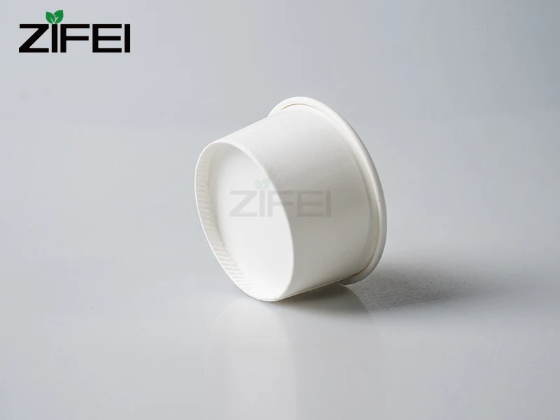 ZIFEI 1.5oz 2oz 3oz 4oz wholesale custom printed personal logo mini ice cream paper carton cups with lids