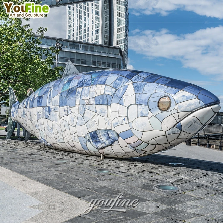 New design stainless steel metal Marlin fish sculpture for sale