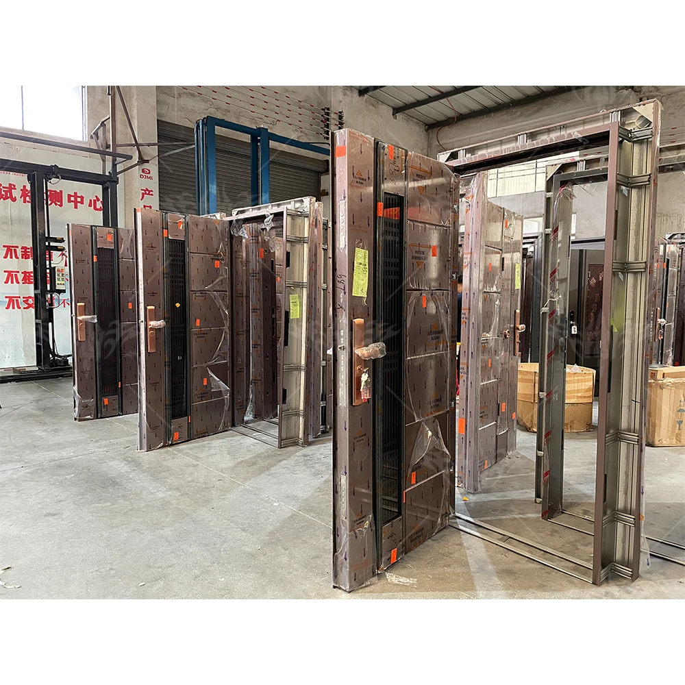 Modern Exterior Main Gate Door Designs Front Iron Entry Doors Entrance Security Steel Door For House