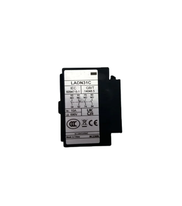 New spot contactor 3 open 1 closed auxiliary contact module LADN31C