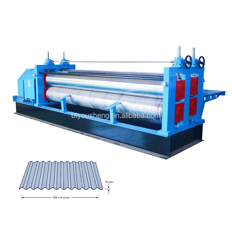 Roll Forming Machine Steel Tile Sheet Round Wave Corrugated Machine Thin Metal Barrel Drum Type 0.14-0.45 Mm Thickness