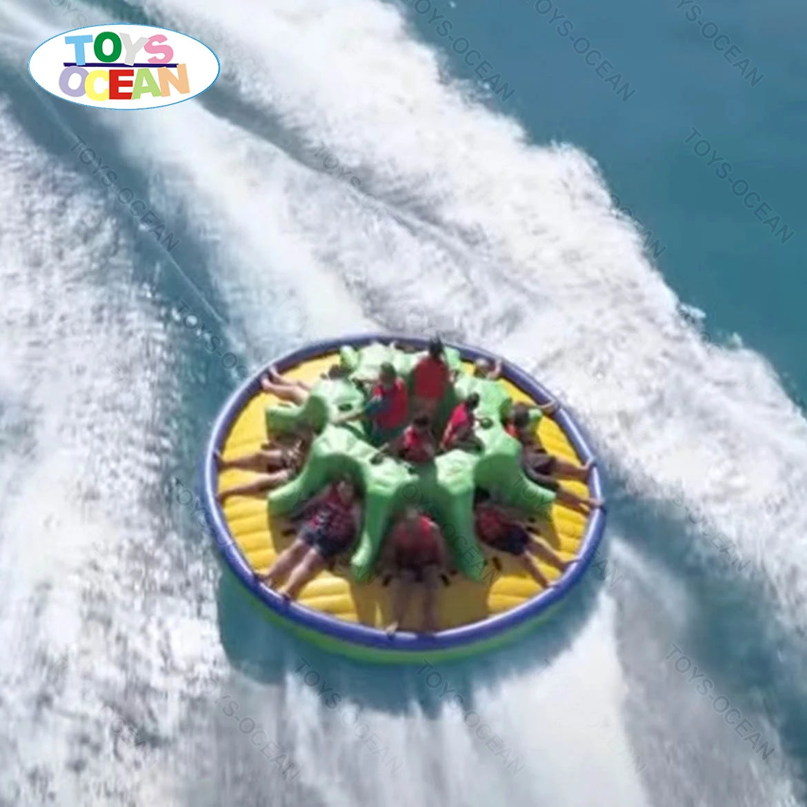 Factory customized outdoor water sports surfing games spinning towable tube inflatable