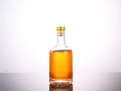 200ml 375ml 500ml 750ml 1000ml Empty Clear Round Vodka Liquor Glass Bottle for Whisky, Rum, Tequila, Vodka, Liquor, Wine