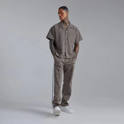 Oem Service Custom Fashion Mens Silk Twill Shirt, Short Sleeve Plus Size Shirts