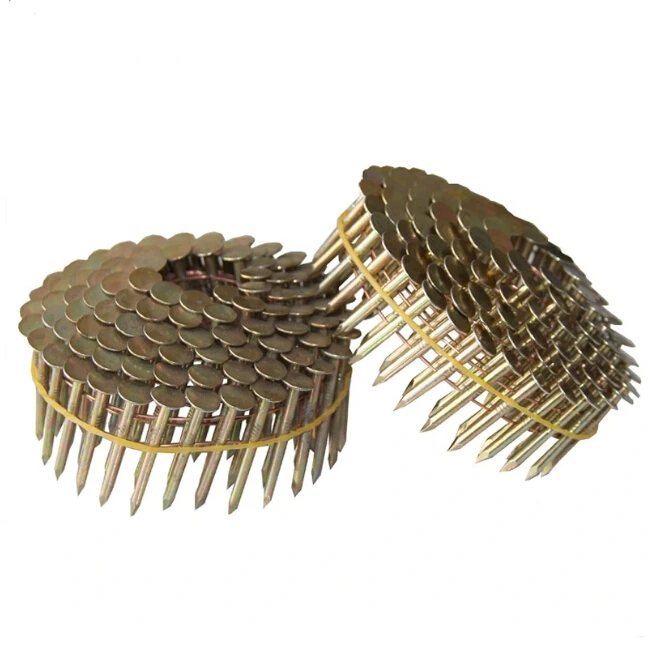 15 degree 0.120 x 1 1/4 inch wire collated galvanized coil roofing nails