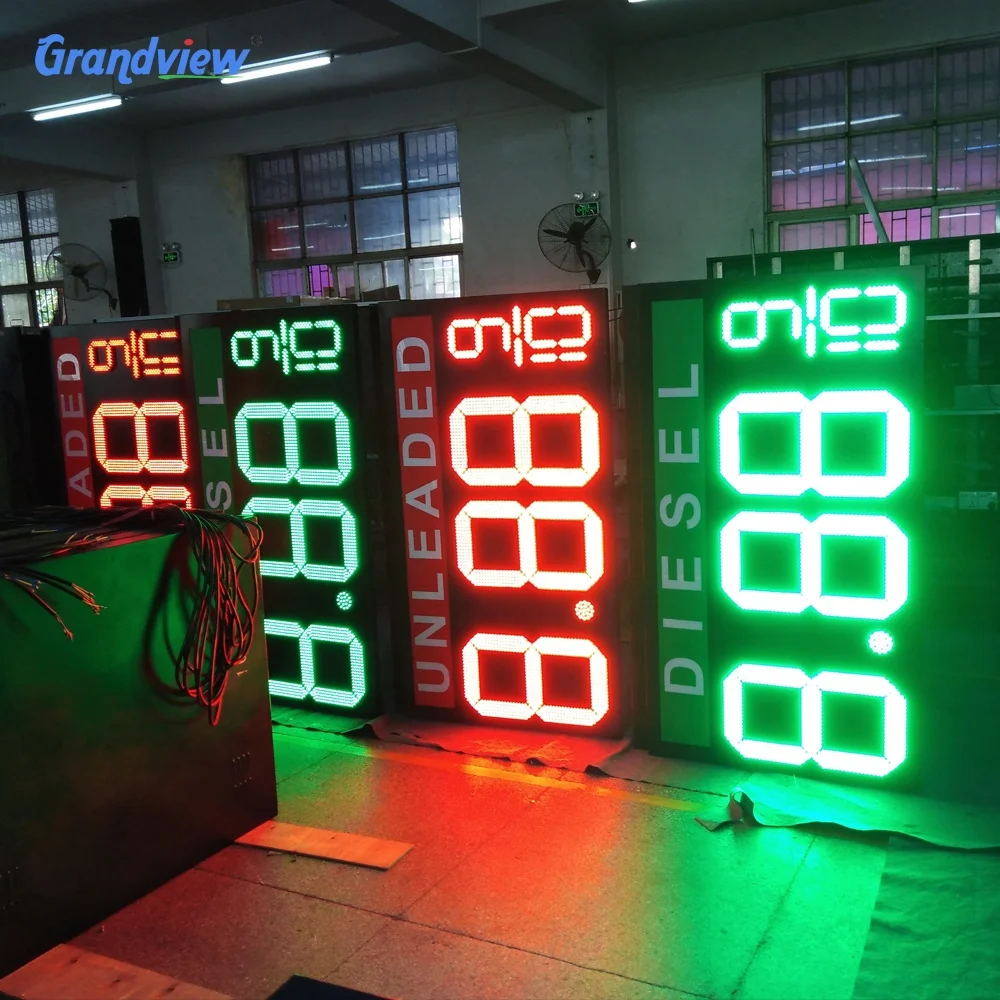 12 inch led 7 segment electronic outdoor led banner display