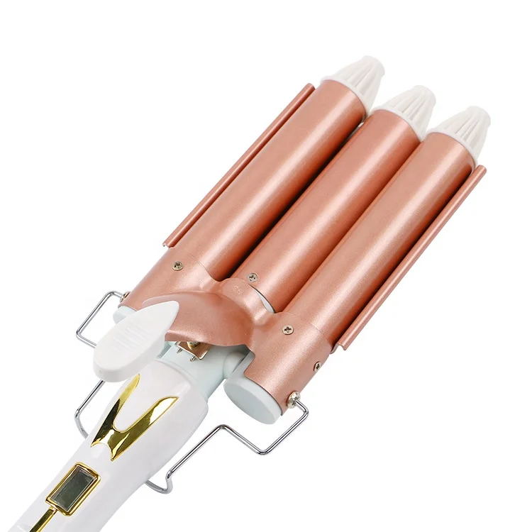 Professional OEM Custom Ceramic Hair Curler 3 Barrel Wave Triple Curling Iron