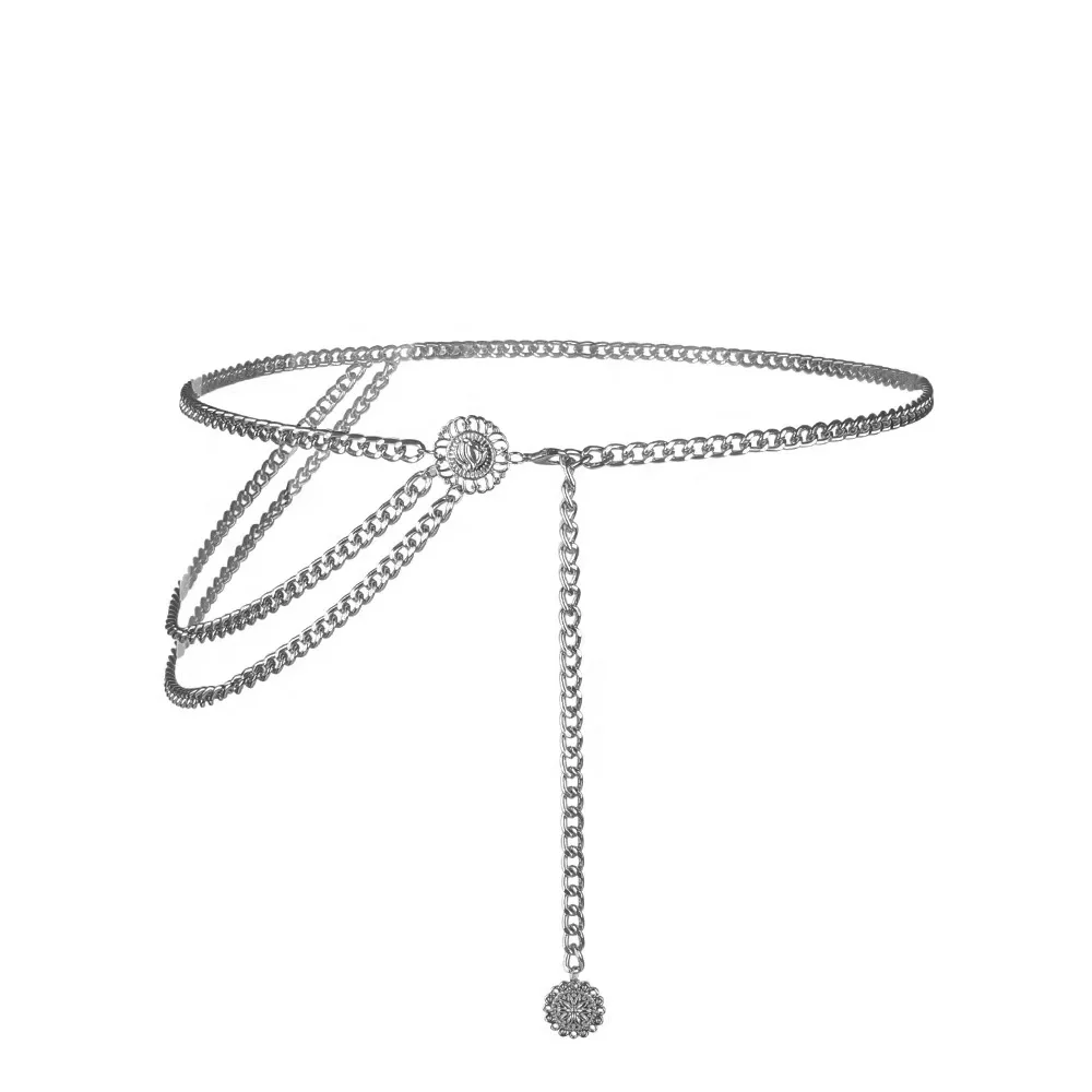 
Top fashion retro yoga sexy female body chain ornaments personality contracted unique Gold pLated belly chain waist chain 