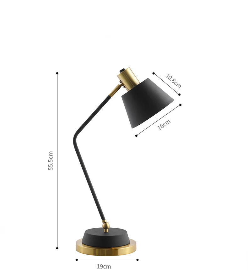 Nordic Style Black And White Modern Artistic  Home Decor Lamp Metal Table Lamp