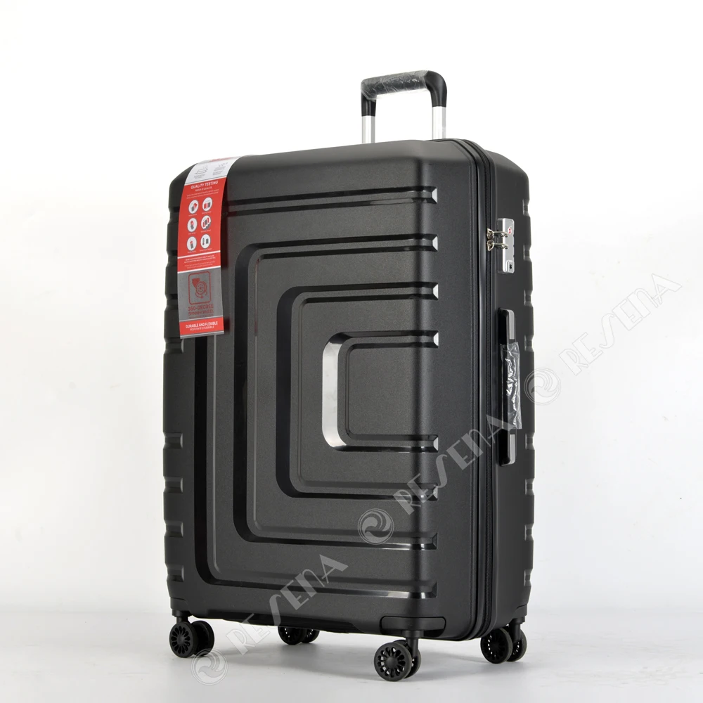 New Design Light Weight Unbreakable PP Material Hardshell 3 Pcs PP Suitcases 4 Wheels Traveling Luggage Sets