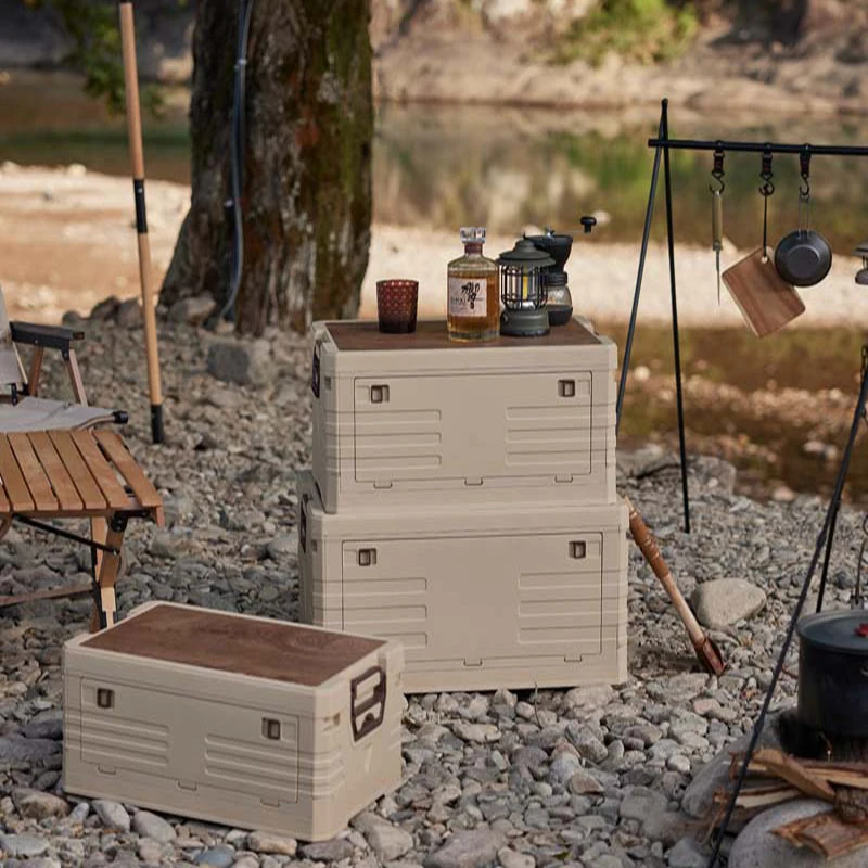 Foldable Container Boxes Camping Food Outdoor Luxury Plastic Storage Box Waterproof