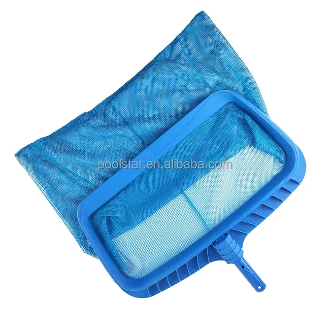 Heavy Duty Plastic Leaf Rake with Long Wearing Screen Mesh Leaf Skimmer