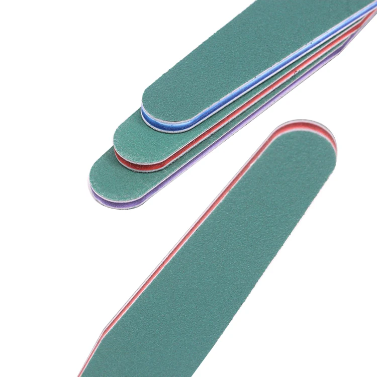Высококачественная Персонализированная пилка для ногтей 180/240 наждачная бумага зеленая моющаяся пилка для ногтей