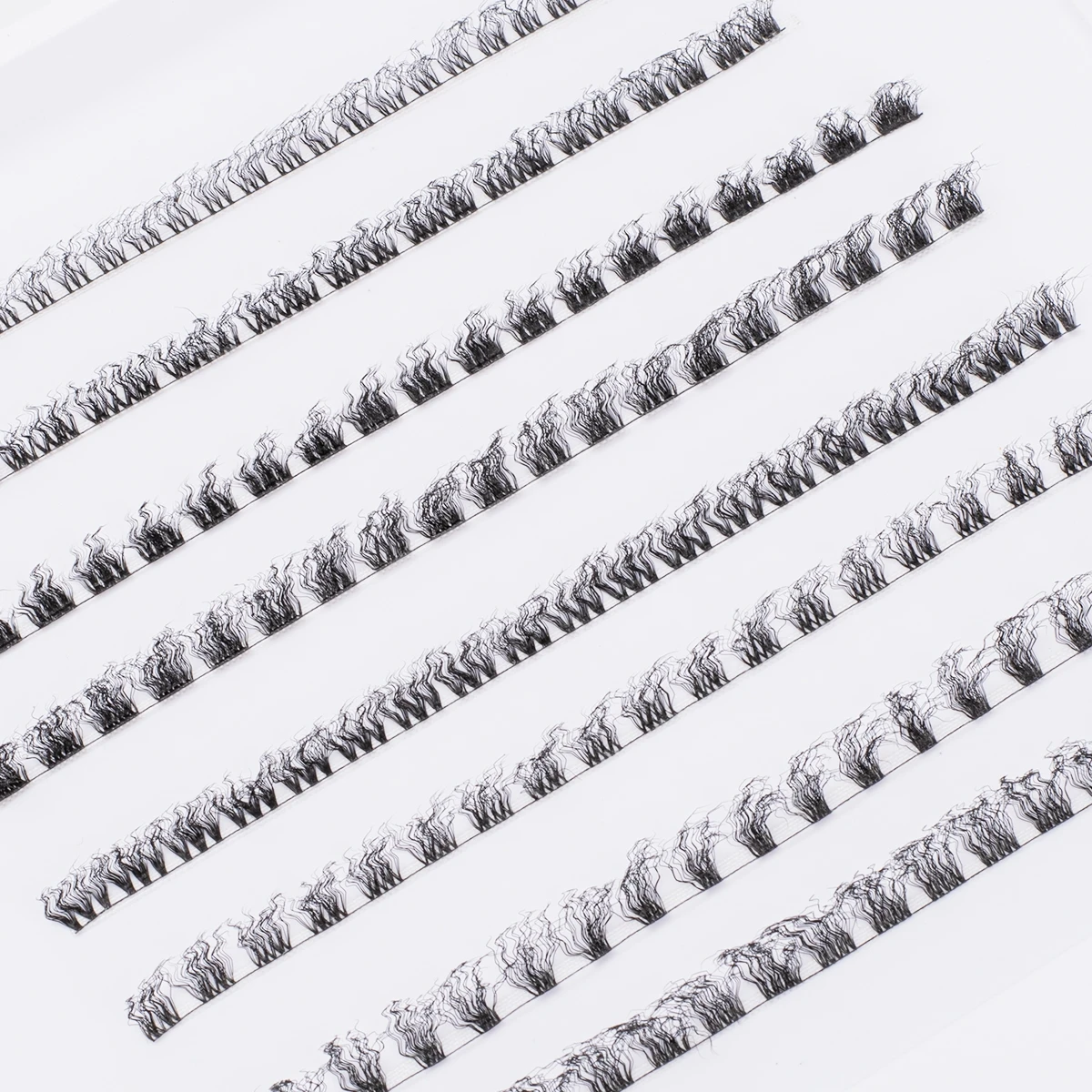 ZMLASHEE 2025 NEW wool roll cluster lash kit Private label High quality wool curly diy lashes extension kit with bond and seal