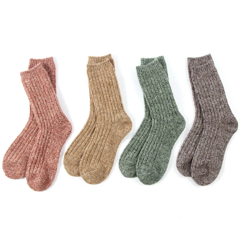 Winter Fuzzy Casual Warm Natural Woolen Alpaca Wool Peru Alpaca Socks