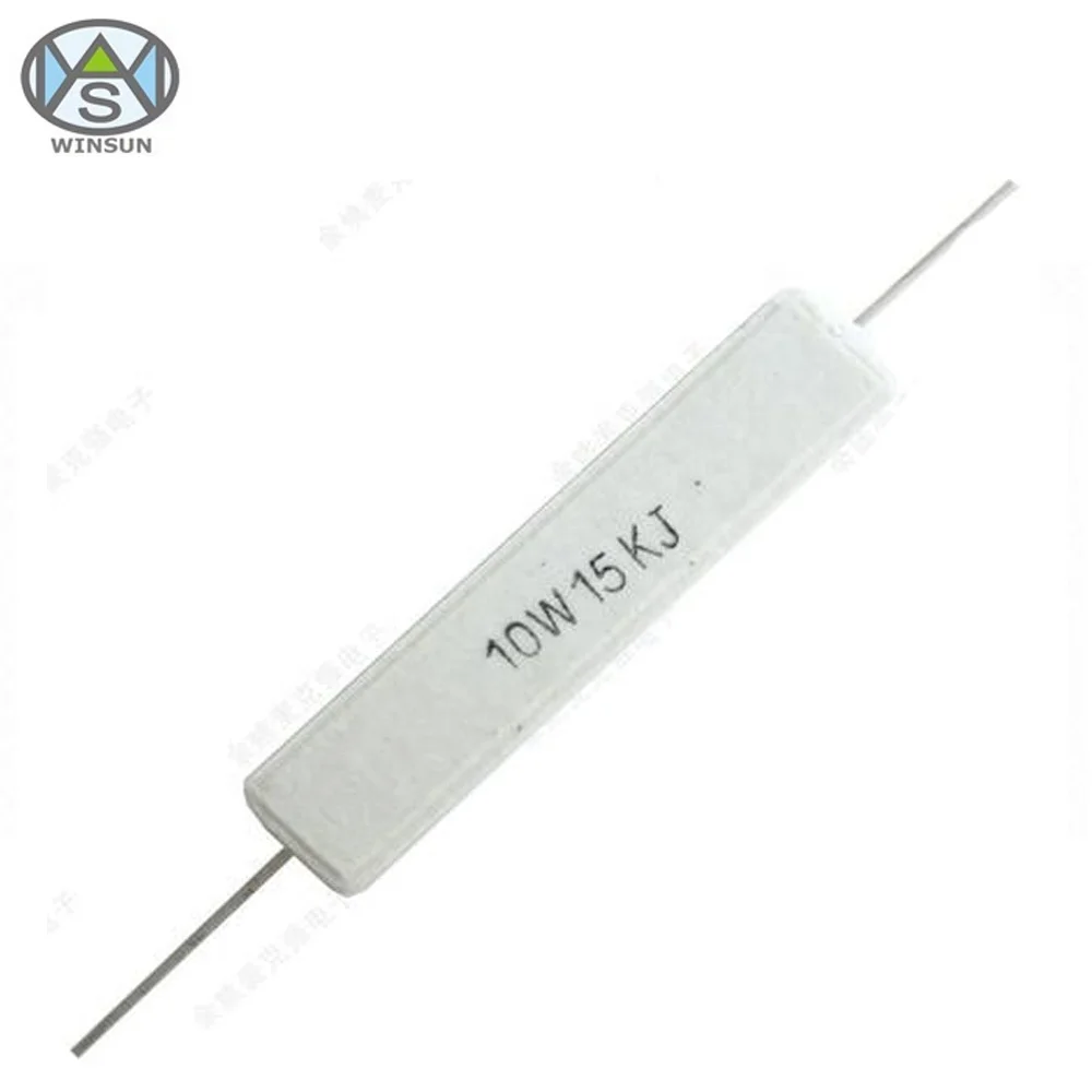 1W 3W 5W 6W 10W 15W 20W 25W 30W 40W 50W 100W  SQP Horizontal Type Ceramic Core Cement Power Resistor