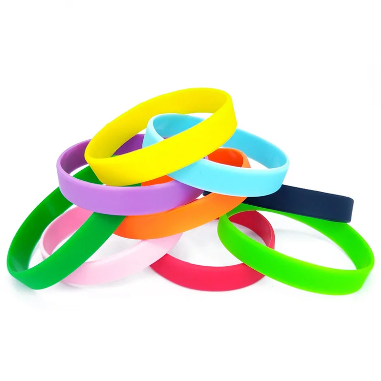 Silicone rubber bracelet, hot silicone wristband, colorful hand silicone bracelet