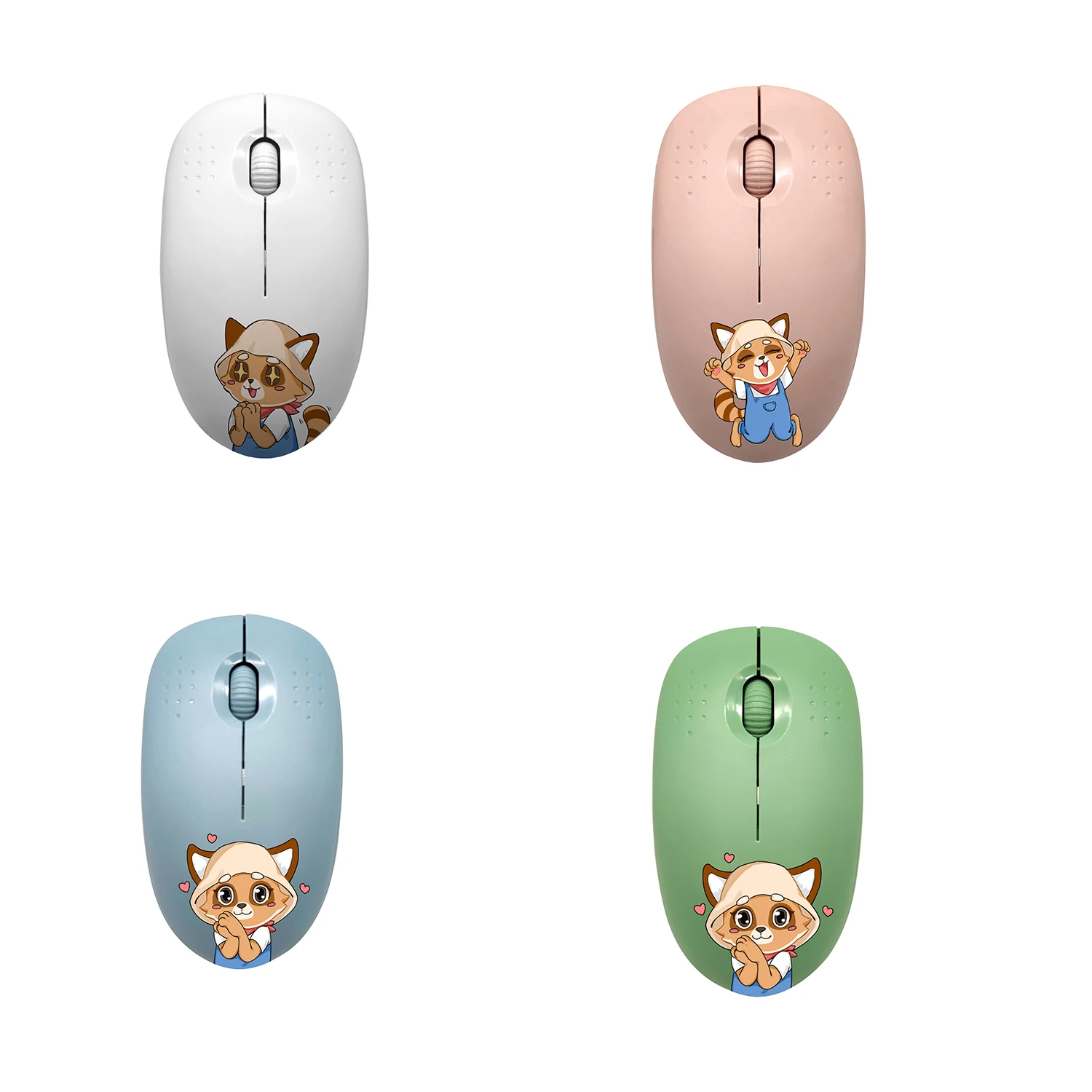 Customized water stickers 2.4G cute wireless mouse silent