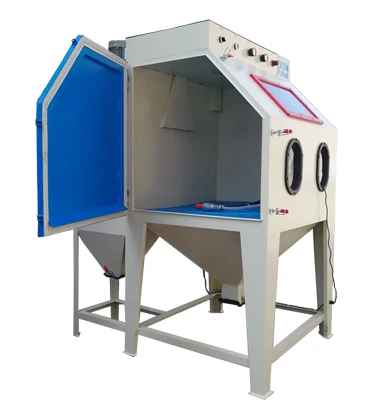 BY-9060 Sand Blasting Machine for Wheel Sand Blasting Machine for Rust Remover Recycle Sand Blasting Cabinet