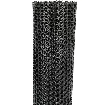 Black Plastic Chicken Wire Fence Mesh, Hexagonal Fencing Wire for Gardening, Poultry Fencing