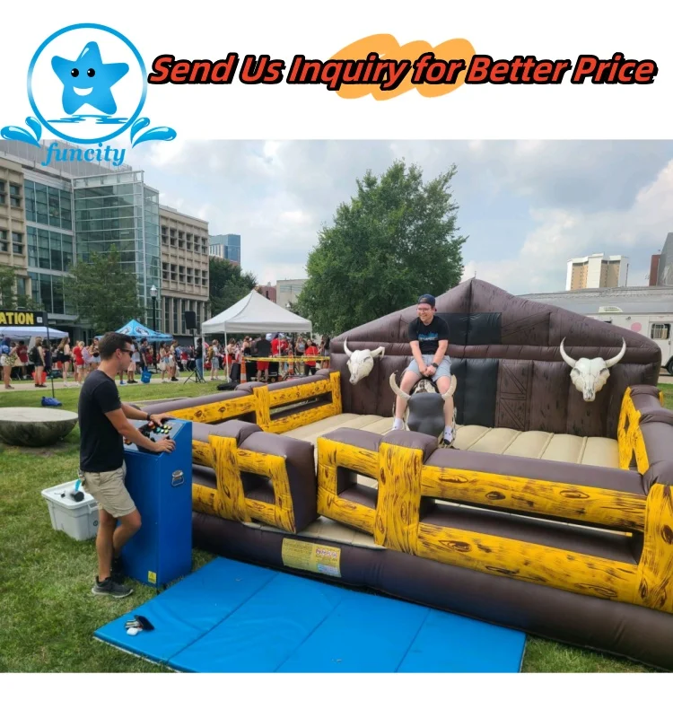 Wholesale Party Rental Equipment Outdoor Sport Game Bull Riding Mechanical Bull Inflatable