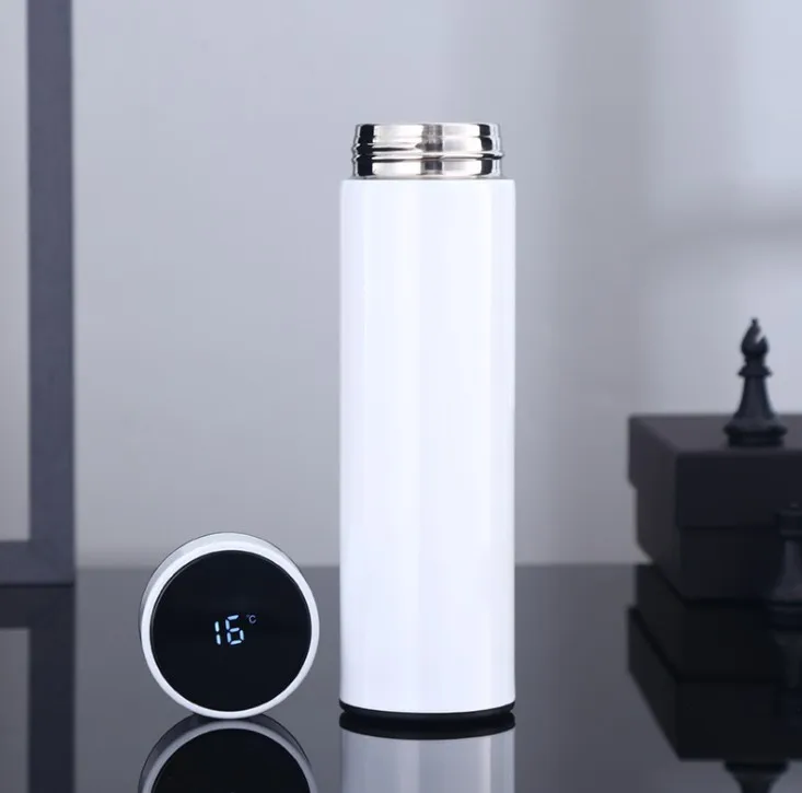 New Product 2020 500ml Double Wall 304 Stainless Steel Smart Vacuum Insulated Travel Coffee Mug With LED Temperature Display