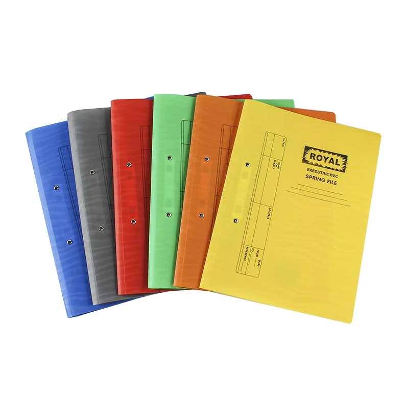 office wholesales portfolio Folder Transfer File Folder Promotional with metal clip Presentation  PP spring file