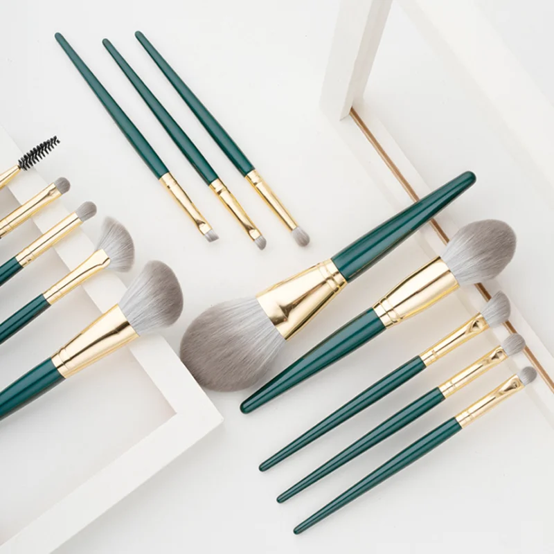 
New Arrival wholesale low MOQ cheap free sample private label 13pcs makeup brush set 