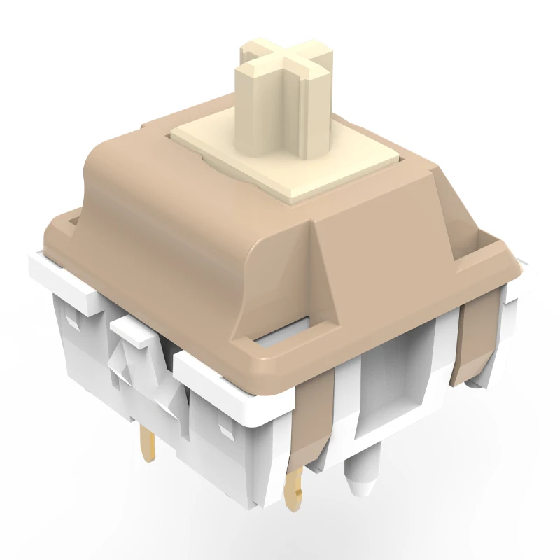 AFLION Brown bear White stem custom logo game customization 3pin 5pin  linear tactile Mechanical Keyboard Switches