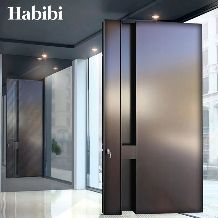 Waterproof Heat Insulated Front Main Entrance Modern House Metal Exterior Door For Sale