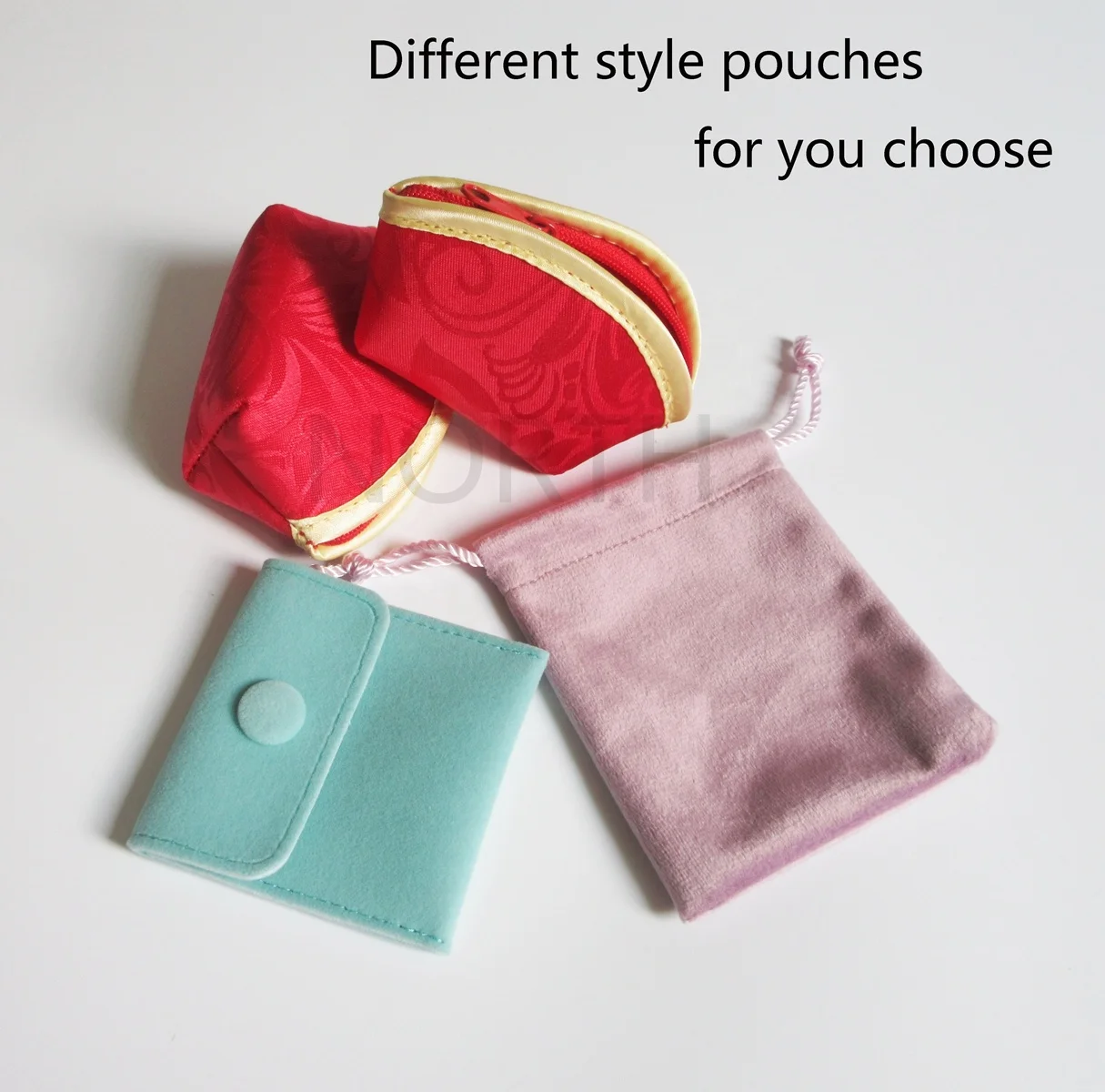 High quality envelope pink purple velvet suede silk rope drawstring dust bags jewelry gift pouch