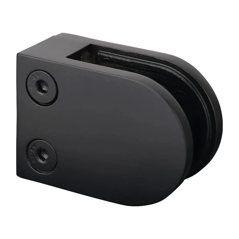 Black Spraying Without Screw Holder Clip Glass Corner Holder Stainless Steel Glass Clamp