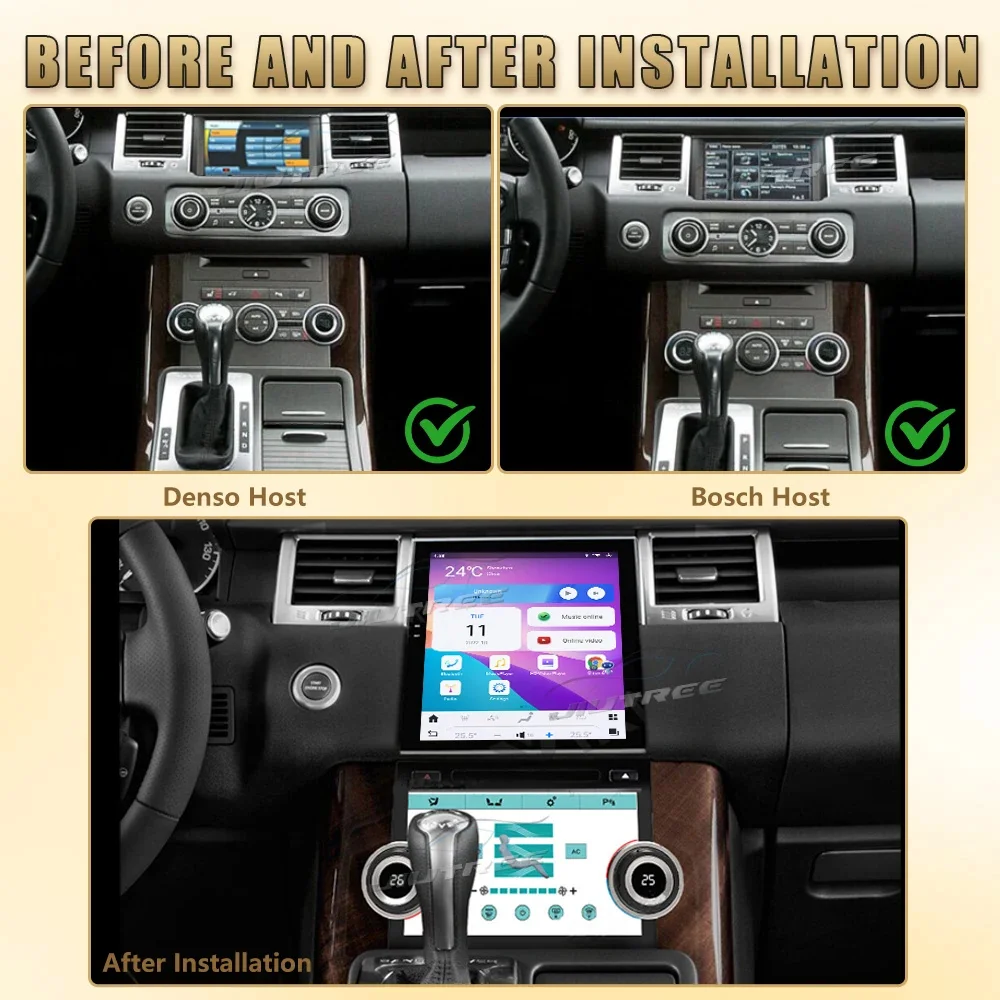 10.4 inch Android 13 For Land Rover Range Sport L320 2011 2012 2013 Car Radio Upgrade CarPlay Auto audio Touch Screen Stereo