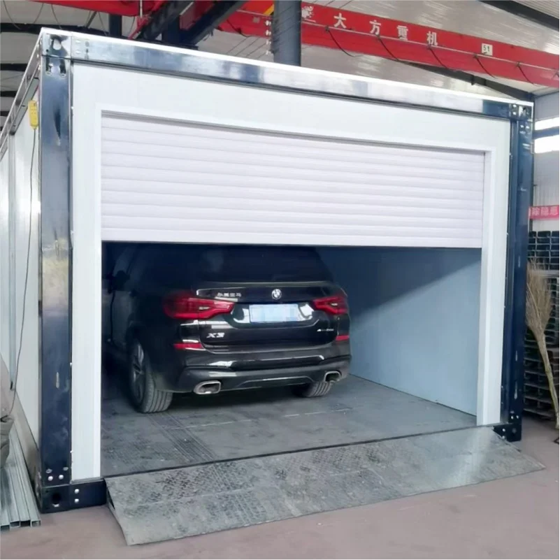 Prefabricated container garage, assembled container house, activity board house, outdoor warehouse, mobile container house