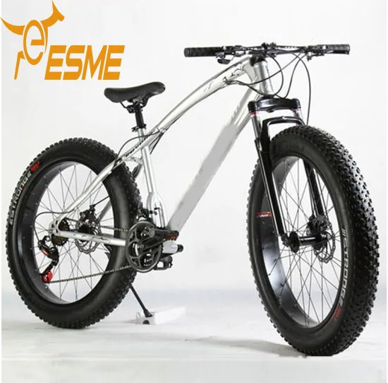 New Design Adults High Quality Steel Fat Tire 26*4.0 24 Speed Manufacturer Mtb Mountain Beach Bike Snow Bike Fat Tire Bicycle