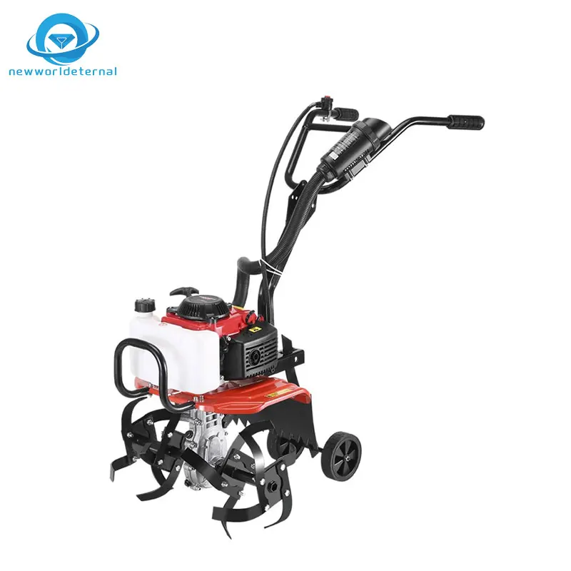 Small multi-functional micro-cultivator gasoline soil opening ditch plow opening soil opening machine multi-purpose