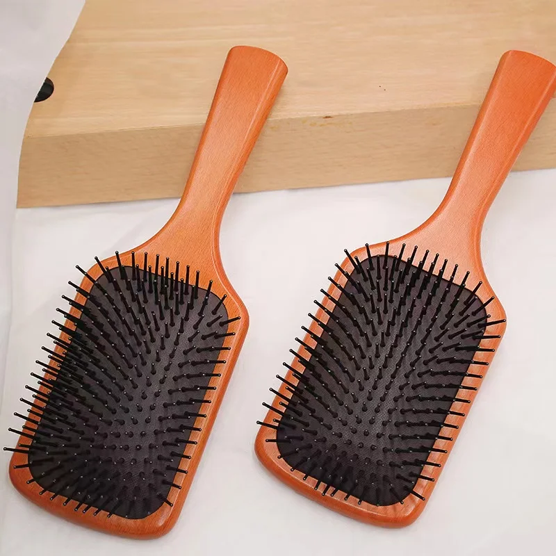 Massage Comb Factory Natural Soft Bristles Hair Brush Small Wood Hair Massage Brush And Comb Set
