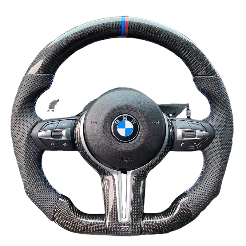 Custom M Sport Carbon Car Steering Wheel for Bmw M2 M3 M4 M5 M6 X5m X6m F80 F30 F31 F32 F10 F20 F22 F15 F16 F10 3 4 5 6 7 Series
