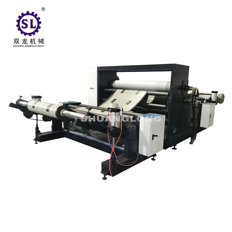 Automatic Perforated Bathroom Tissue Roll Embossing Rewinding Toilet Paper Machinery Supplier